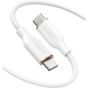 Anker 643 PowerLine III Flow USB-C to USB-C Type C Cable 100W 6ft-White