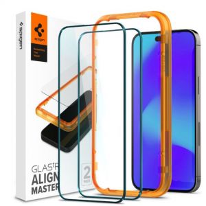 [2 Pack] iPhone 14 Pro Max AlignMaster Full Coverage Tempered Glass